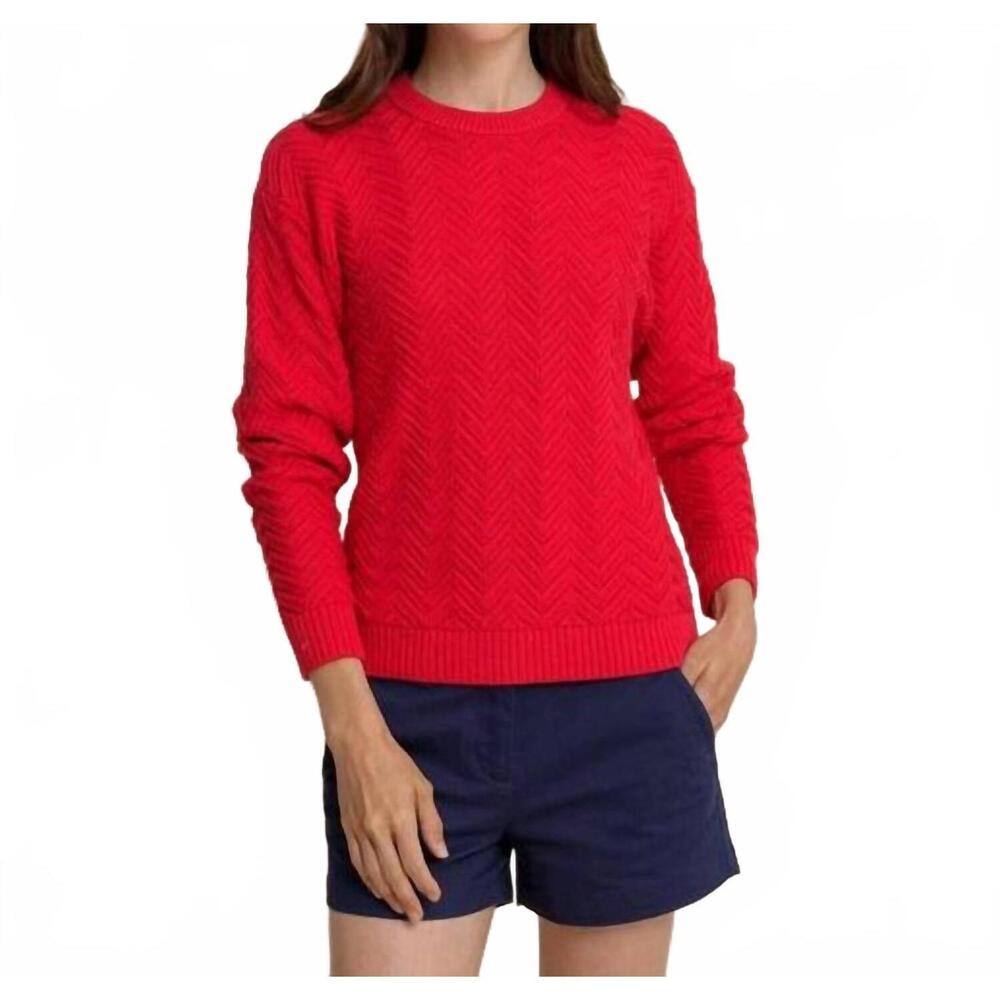 NEW SOUTHERN TIDE saige sweater in grenadine red